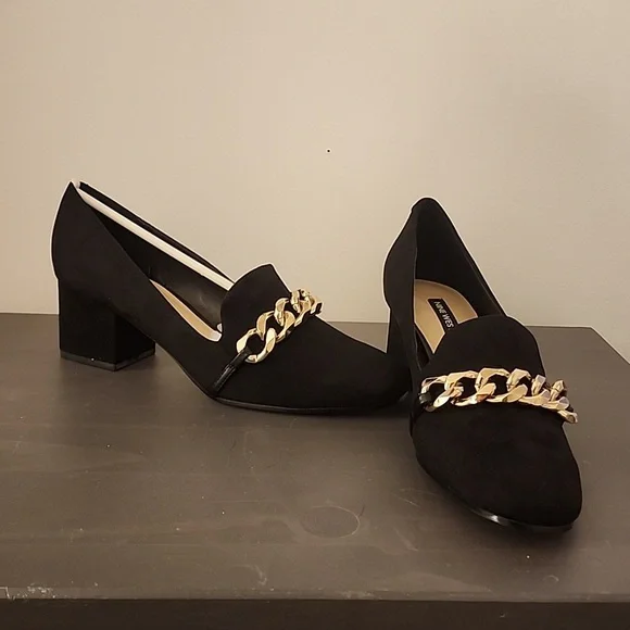 Suede Block Heels - Picture 2 of 6